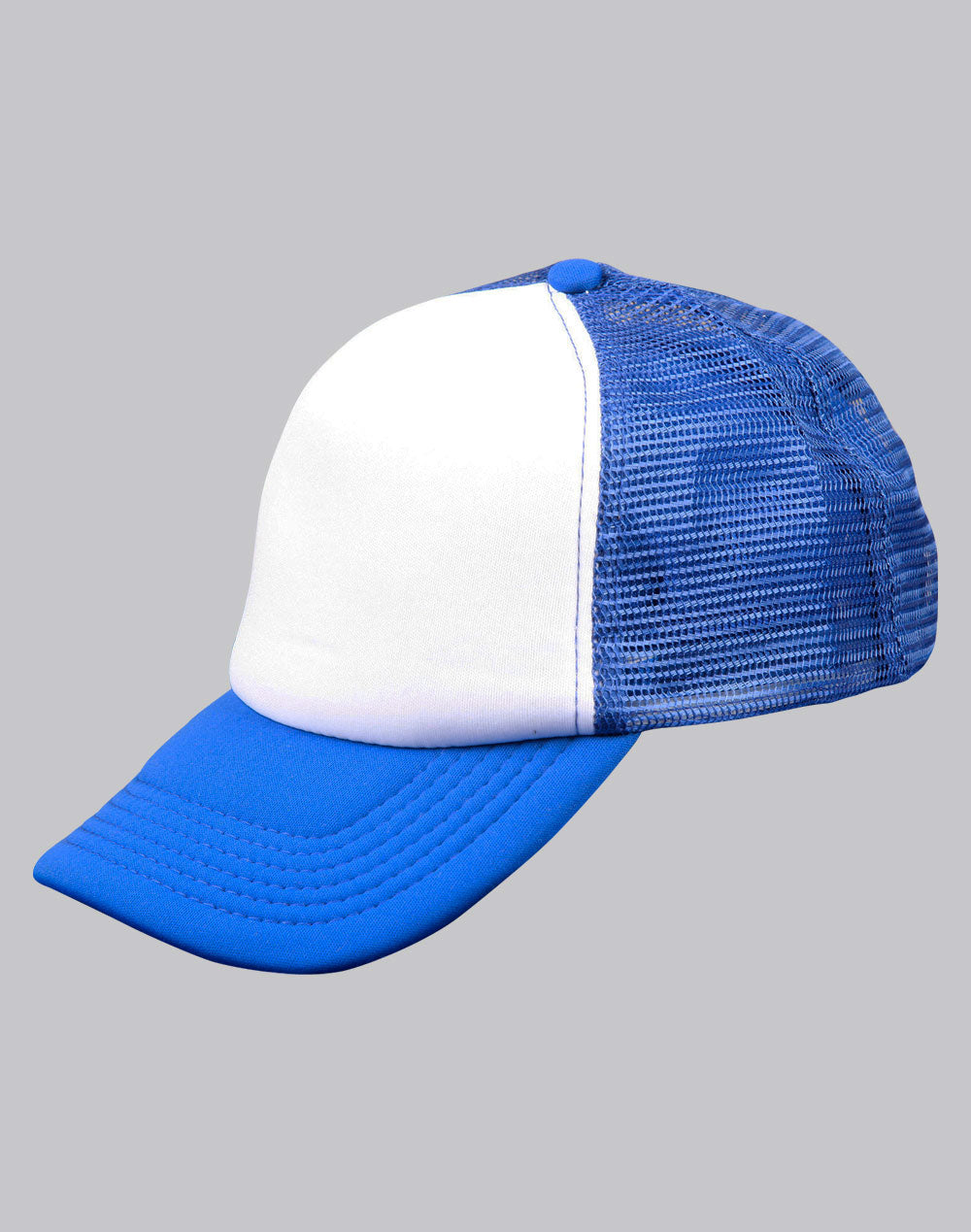 Contrast Trucker Cap - White/Royal - View
