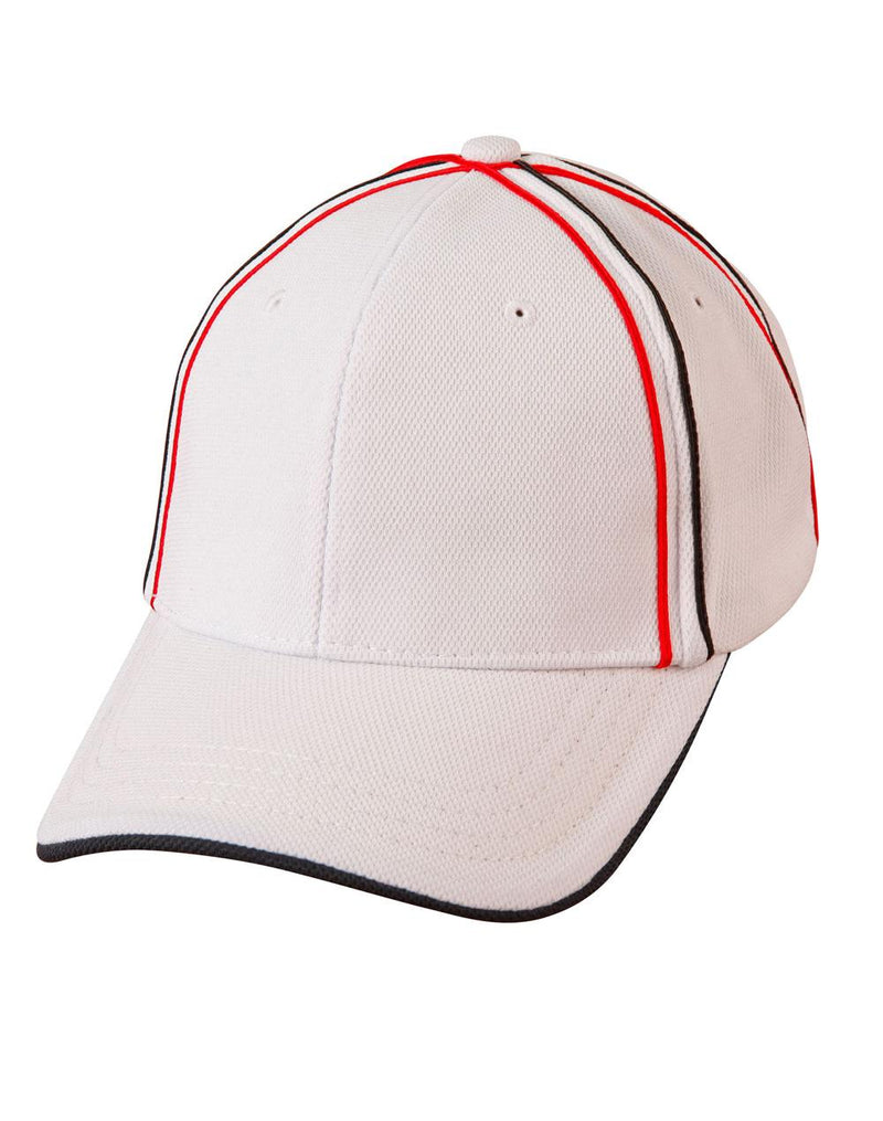 Winning Spirit Tri-color pique mesh structured cap CH76