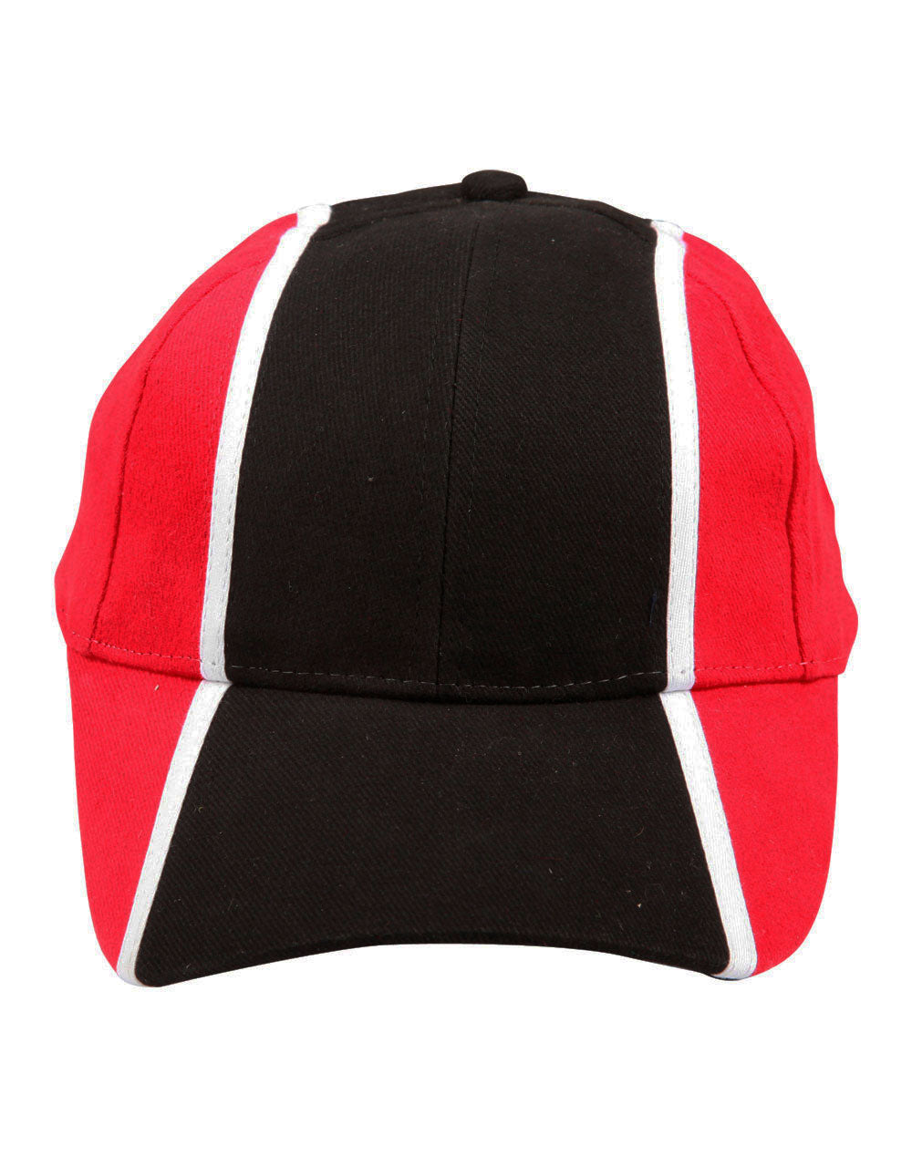 H/B/C tri-color baseball cap - CH83 - Black / White / Red