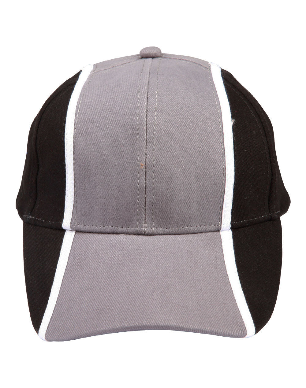 H/B/C tri-color baseball cap - CH83 - Grey / White / Black