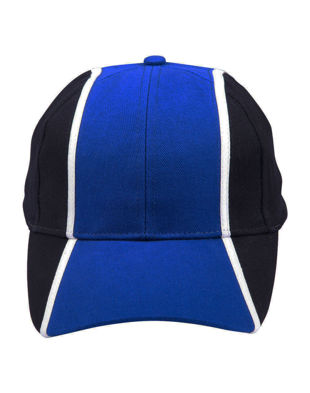 H/B/C tri-color baseball cap - CH83 - Royal / White / Navy