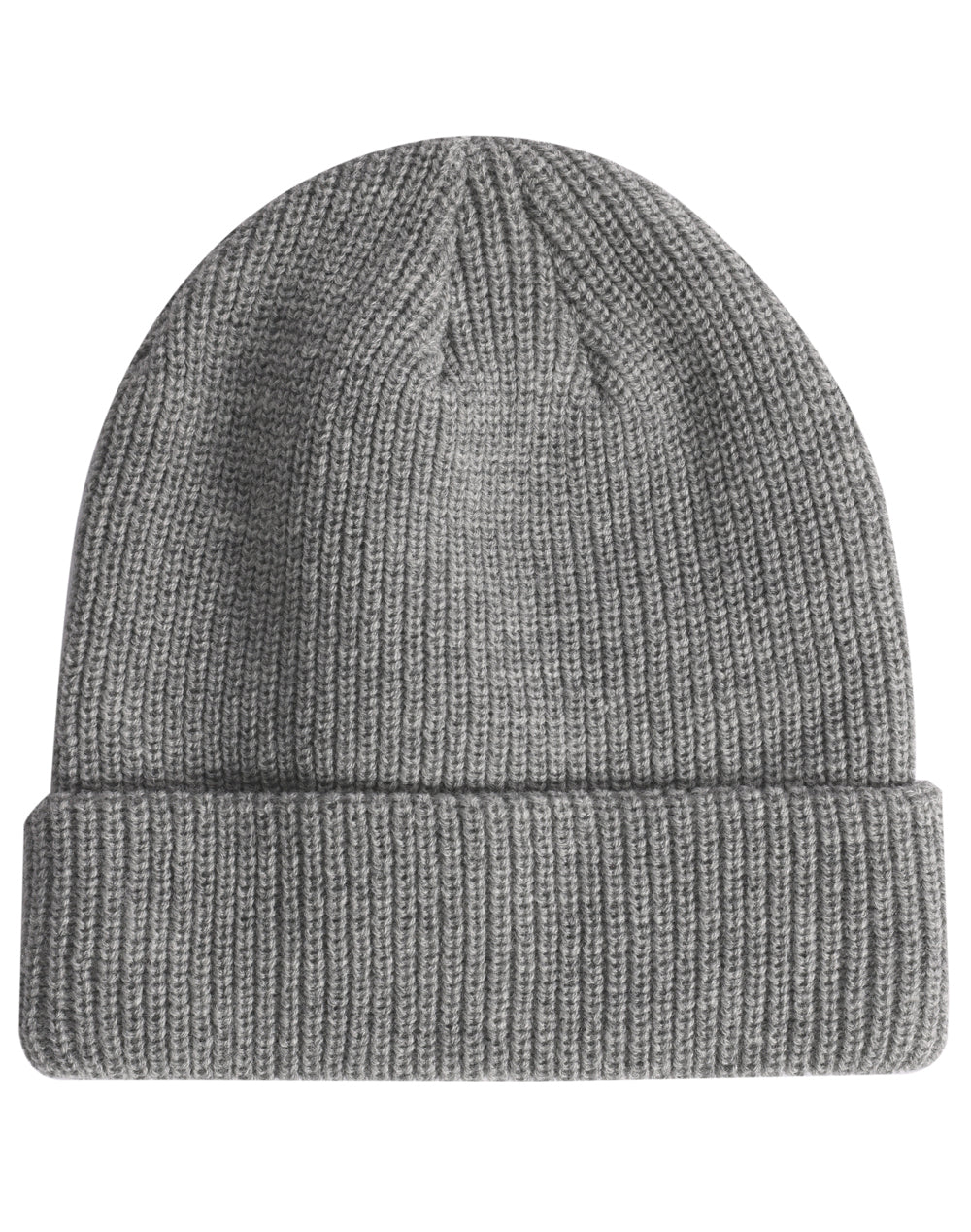 Roll Up Cable Knit Snug Beanie - CH85 - Marl Grey