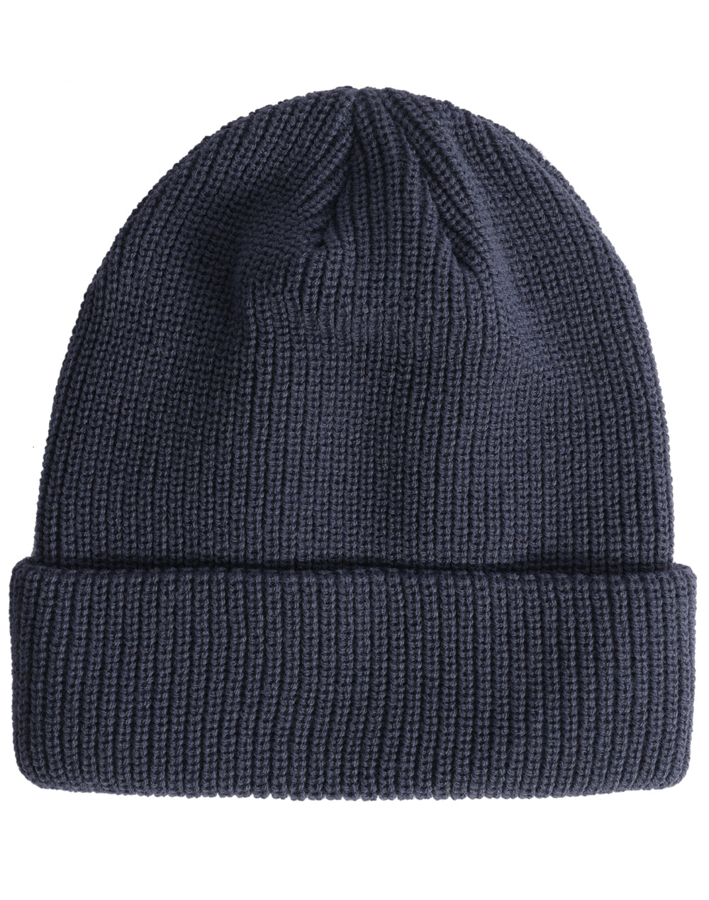 Roll Up Cable Knit Snug Beanie - CH85 - Slate Blue