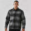 Men's Highland Sherpa Lined Plaid Jacket - view