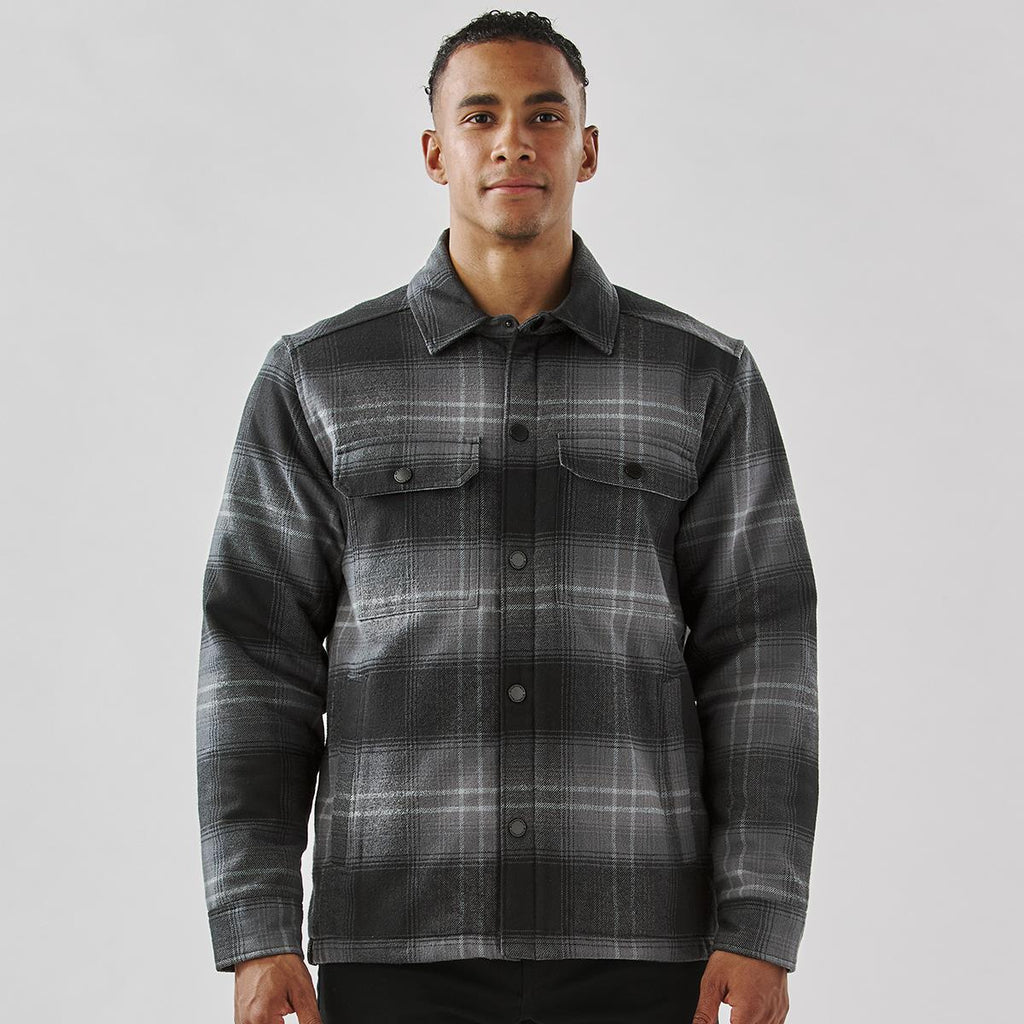 Men's Highland Sherpa Lined Plaid Jacket - view