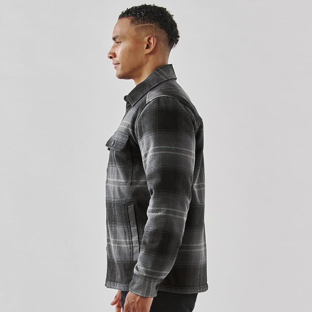 Men's Highland Sherpa Lined Plaid Jacket - view