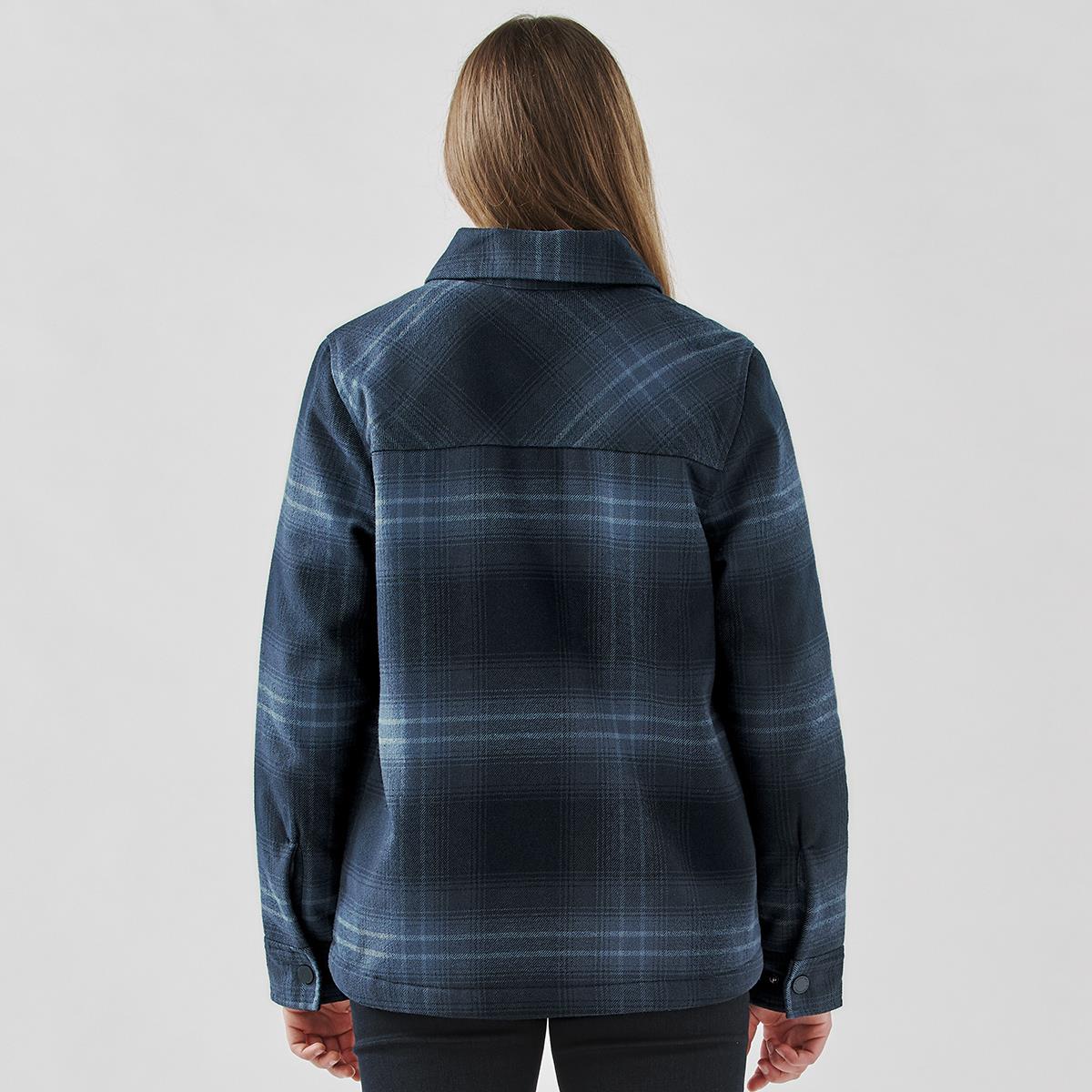 Women's Highland Sherpa Lined Plaid Jacket - view