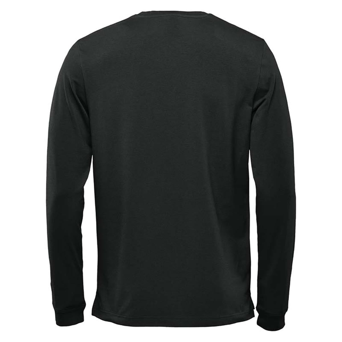 Men's Montebello Performance Long Sleeve Tee - Black - Back