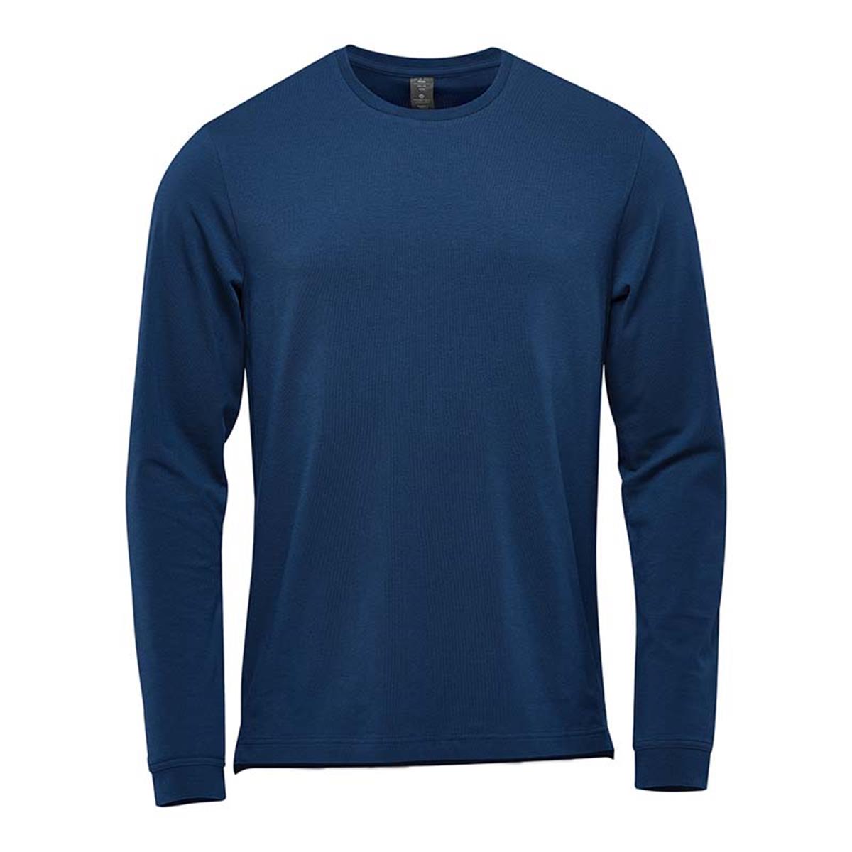 Men's Montebello Performance Long Sleeve Tee - Indigo - Front