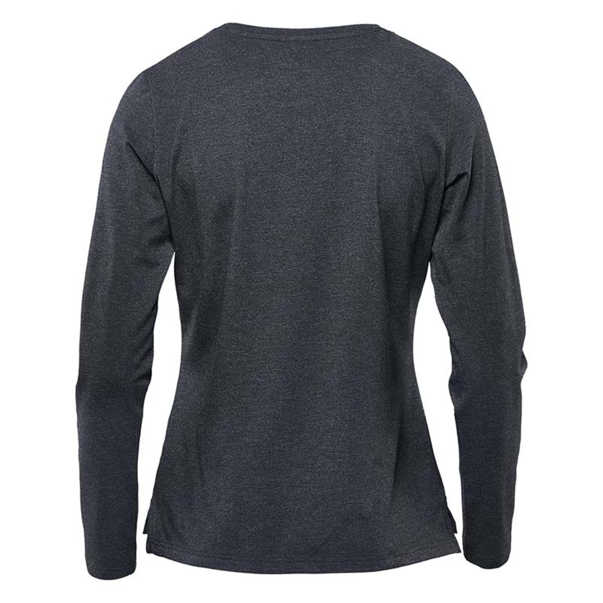 Women's Montebello Performance Long Sleeve Tee - Charcoal Heather - Back