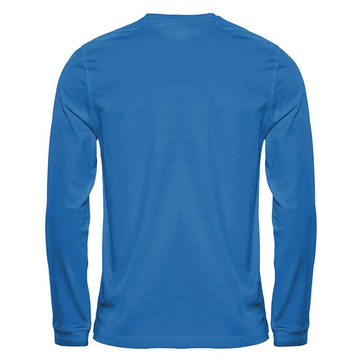 Men's Equinox Long Sleeve Tee - Steel Blue - Back