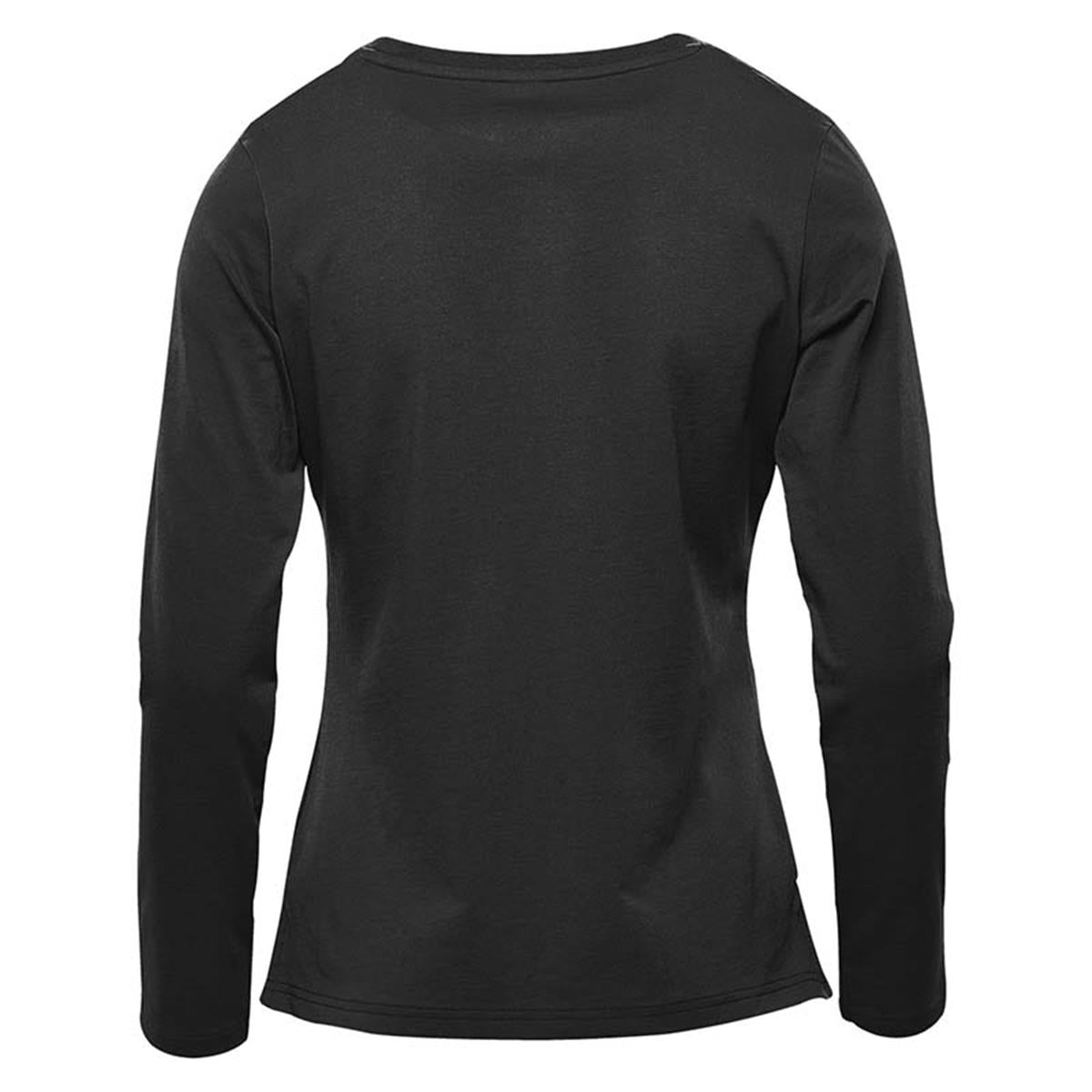 Women's Equinox Long Sleeve Tee - Black - Back