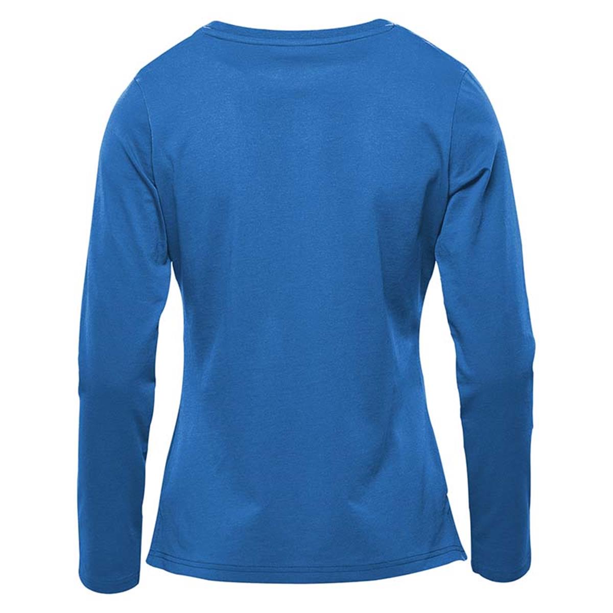 Women's Equinox Long Sleeve Tee - Steel Blue - Back