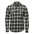 Men's Chesapeake L/S Shirt - Black / White Plaid - Front