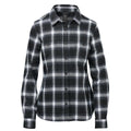 Women's Chesapeake L/S Shirt - Black / White Plaid - Front