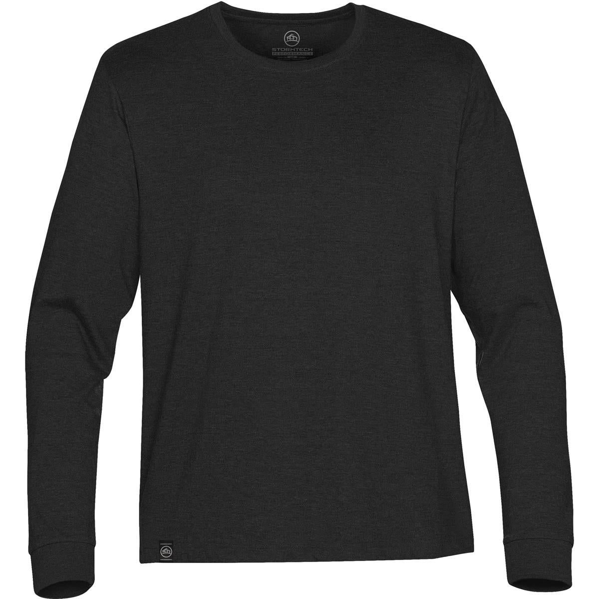Men's Baseline L/S Tee - Black - Front