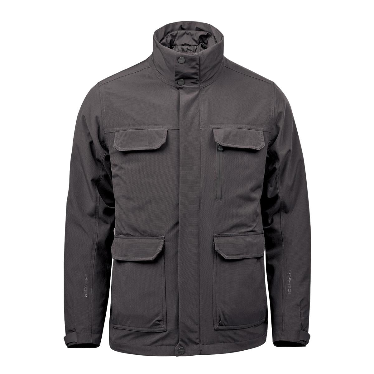 Men's Athabasca System Shell - Granite / Black - Front