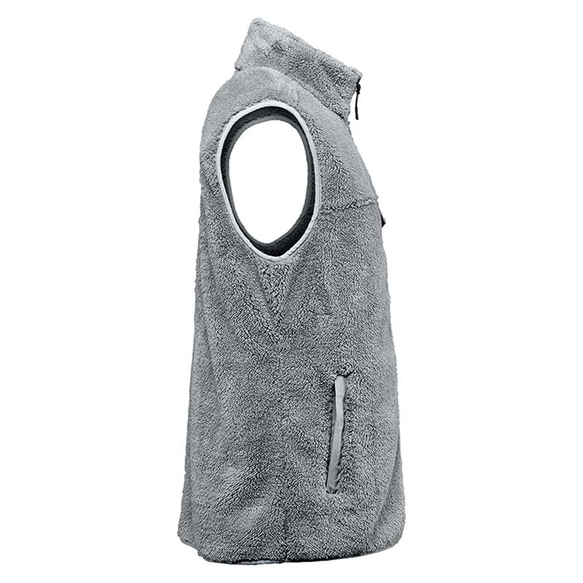 Men's Bergen Sherpa Fleece Vest - Zinc - Back