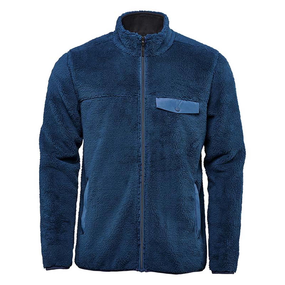 Men's Bergen Sherpa Fleece Jacket - Indigo - Front