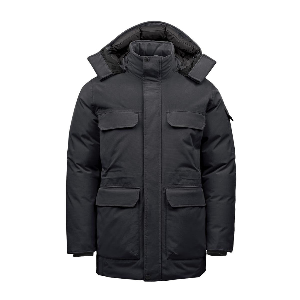Men's Denali Parka - Black / Granite - Front