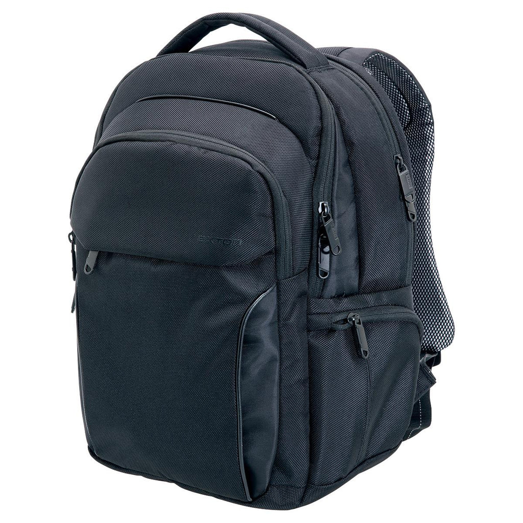 Exton Laptop Backpack - Black - Front