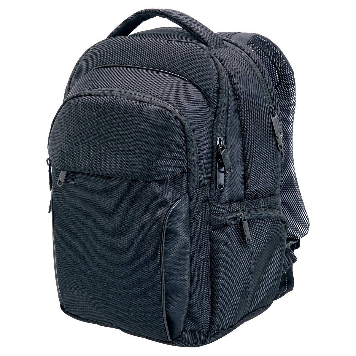 Exton Laptop Backpack - Black - Front