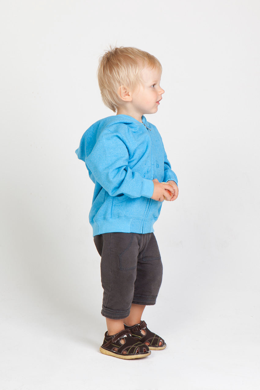 Babies Heather Zip Hoodie - view