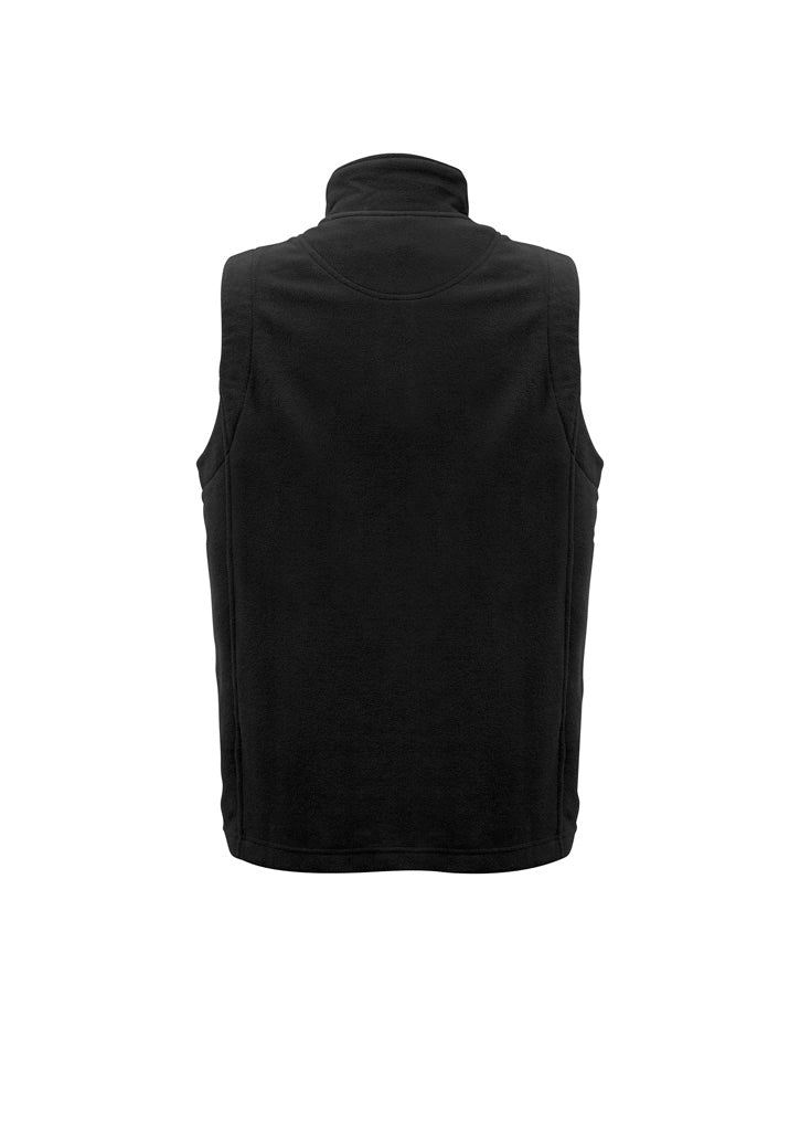 Plain Mens Vest - Black - Back