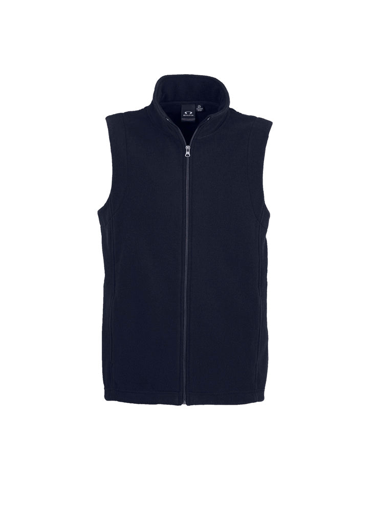 Plain Mens Vest - Navy - Front