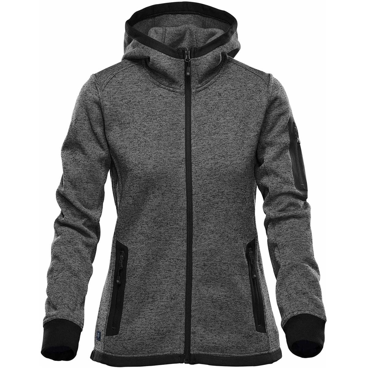 Women's Juneau Knit Hoody - Graphite - Front