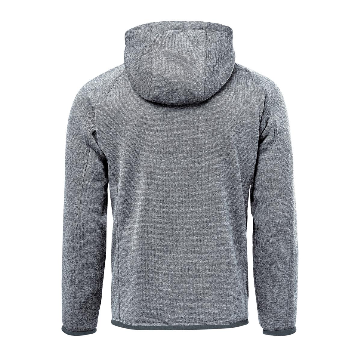 Men's Avalante Full Zip Fleece Hoody - Granite Heather - Back