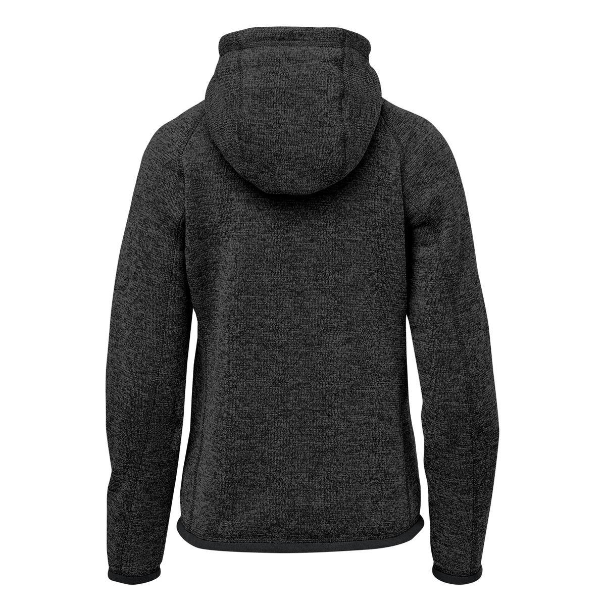 Women's Avalante Full Zip Fleece Hoody - Black Heather - Back
