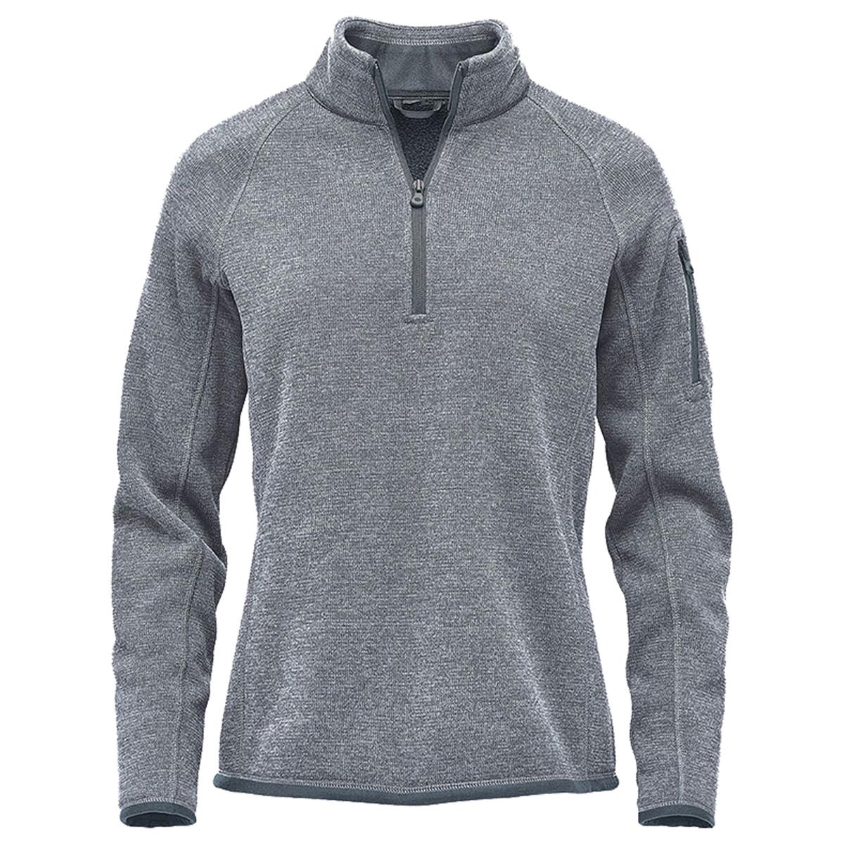 Women's Avalante 1/4 Zip Pullover - Granite Heather - Front