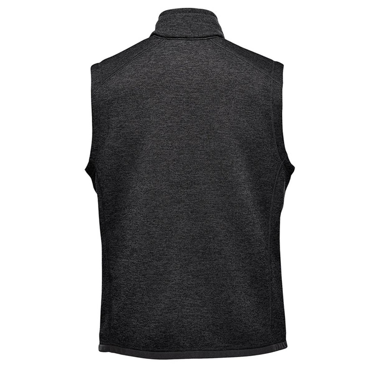 Men's Avalante Full Zip Fleece Vest - Black Heather - Back