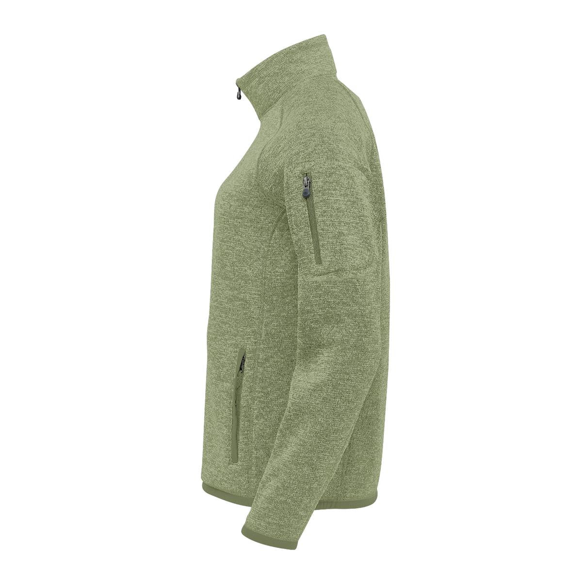 Women's Avalante Full Zip Fleece Jacket - Sage Green Heather - Back