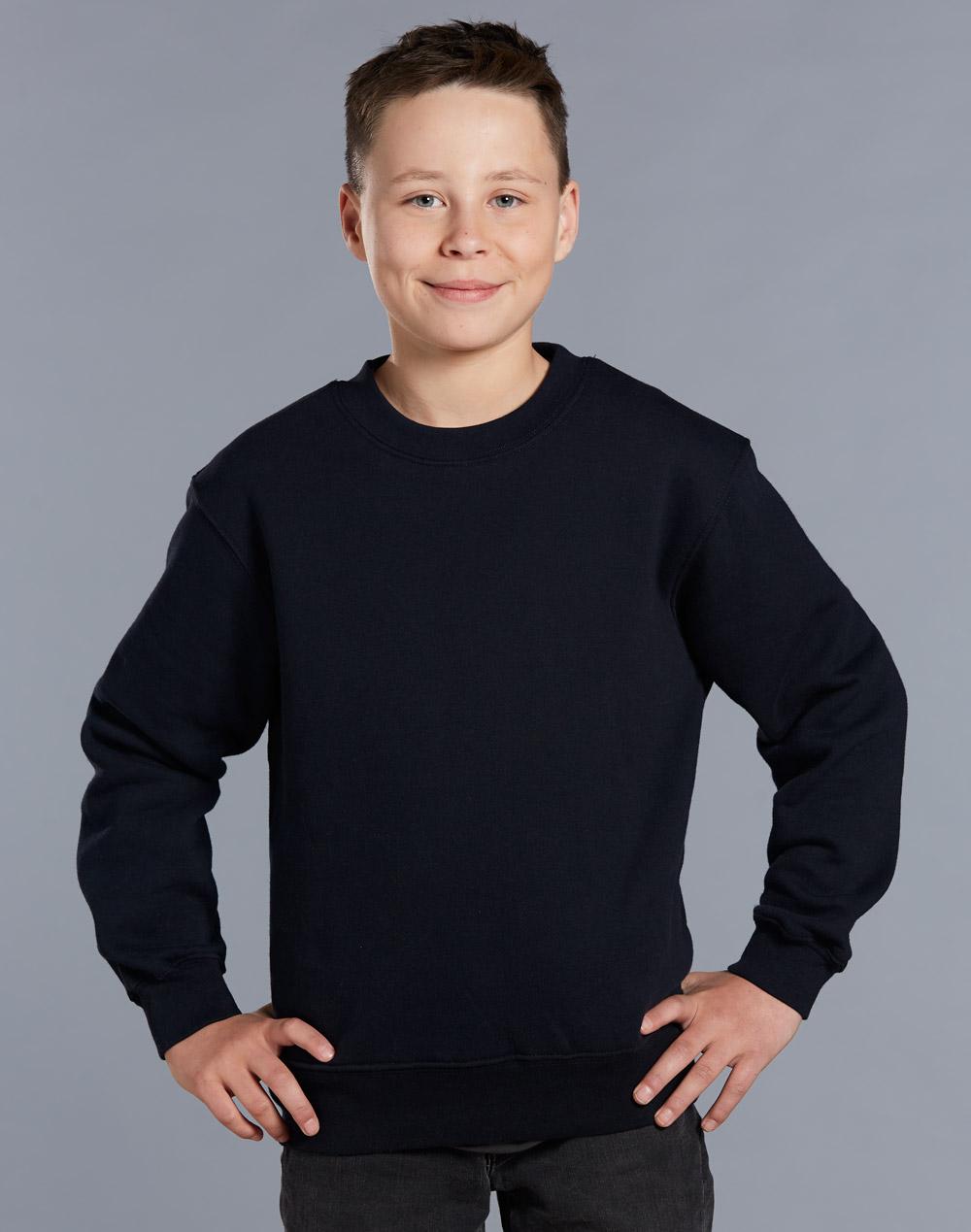 Winning Spirit Kids Crew Neck Fleecy Sweater FL01K