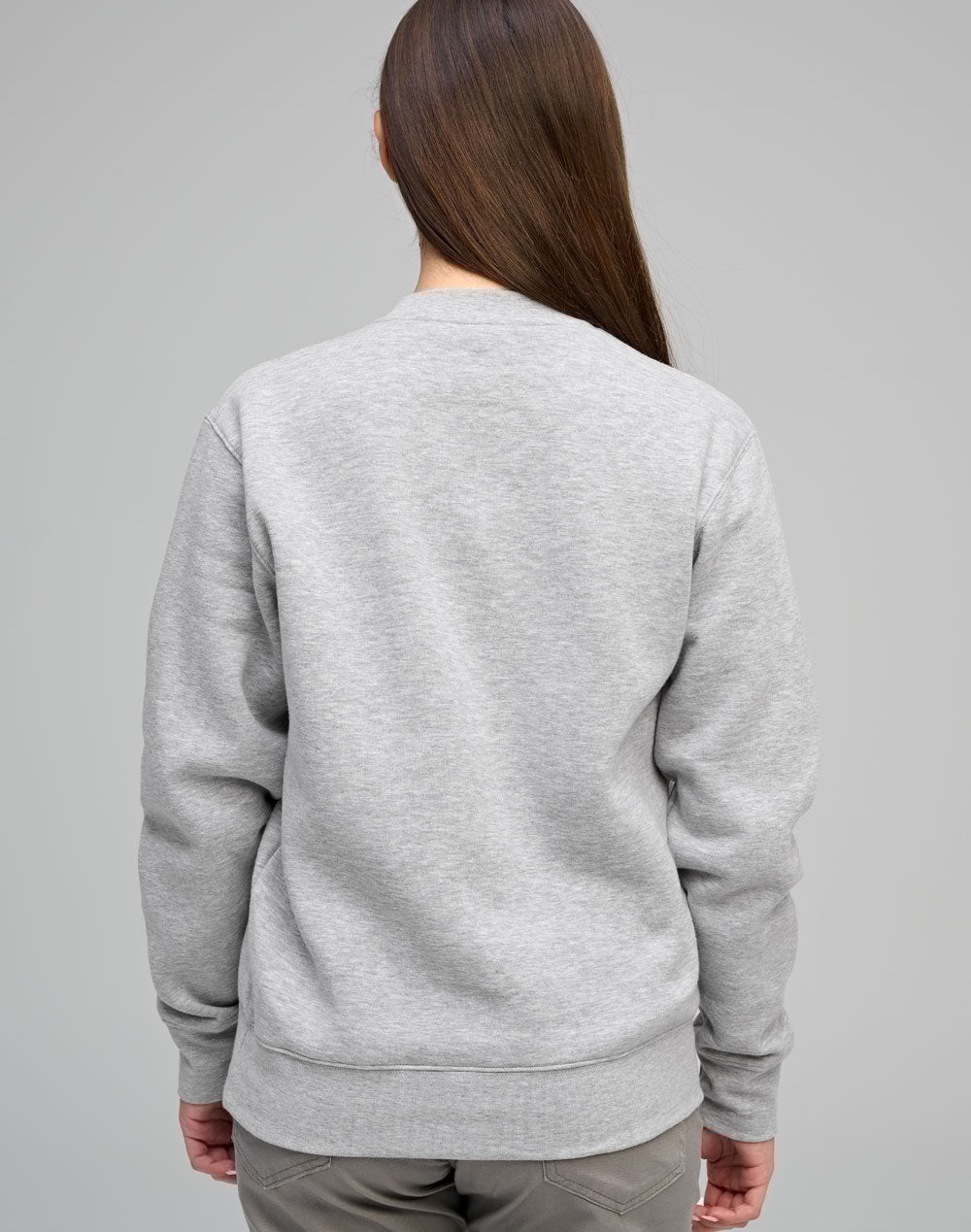 Eagle Top Fleece Sweat- Unisex - Grey - Back