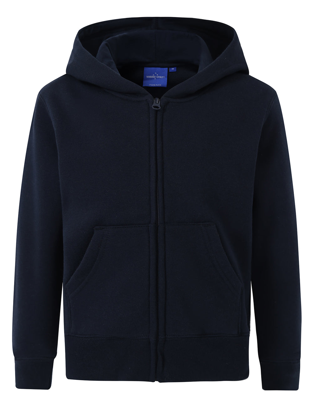 Kid's full-zip fleecy hoodie - FL03K - Navy