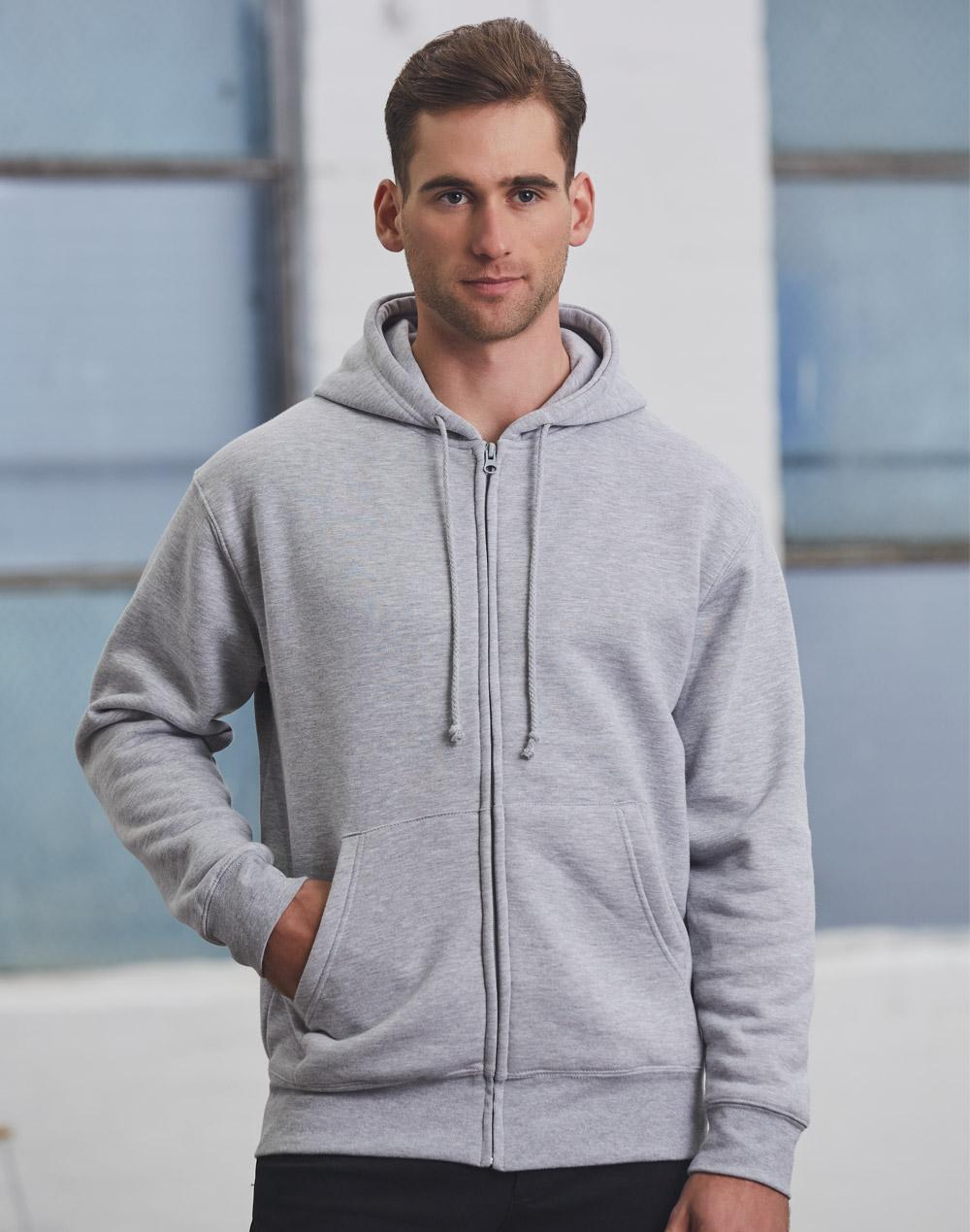 Winning Spirit Men's full-zip fleecy hoodie FL03
