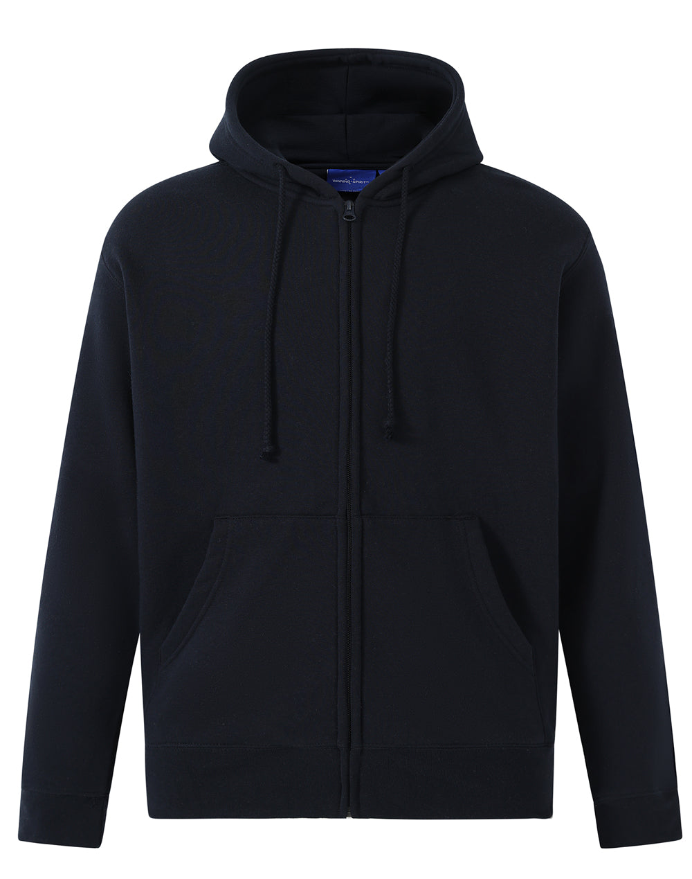 Men's full-zip fleecy hoodie - FL03 - Navy