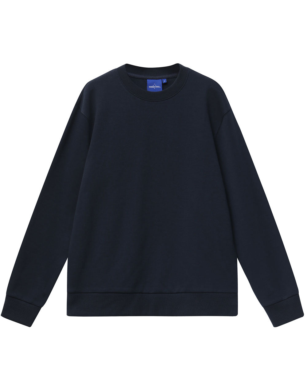Unisex Airlayered CVC Crew Neck Sweater - FL05 - Navy
