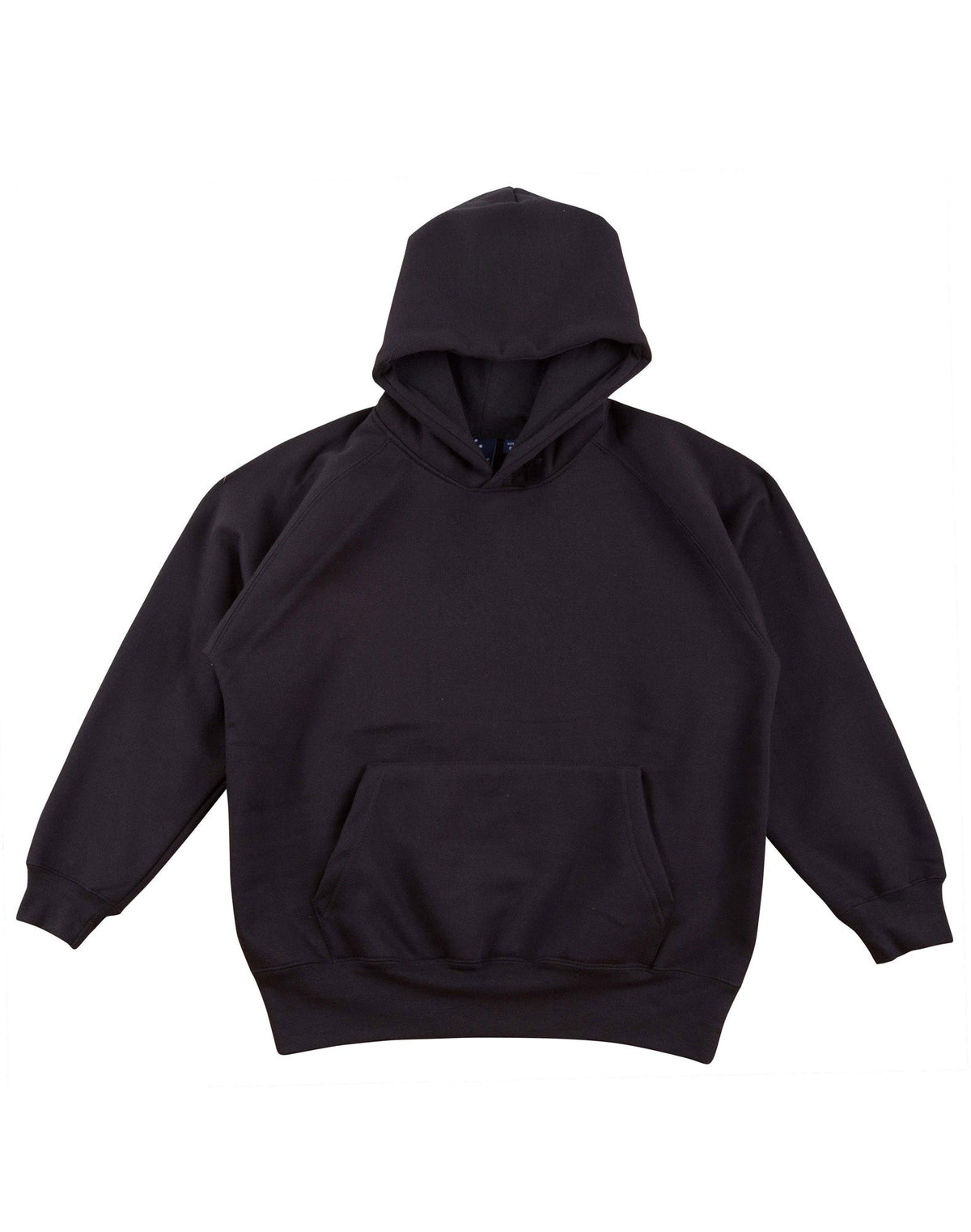 Warm Hug Kids' Fleece Hoodie - Black - Front