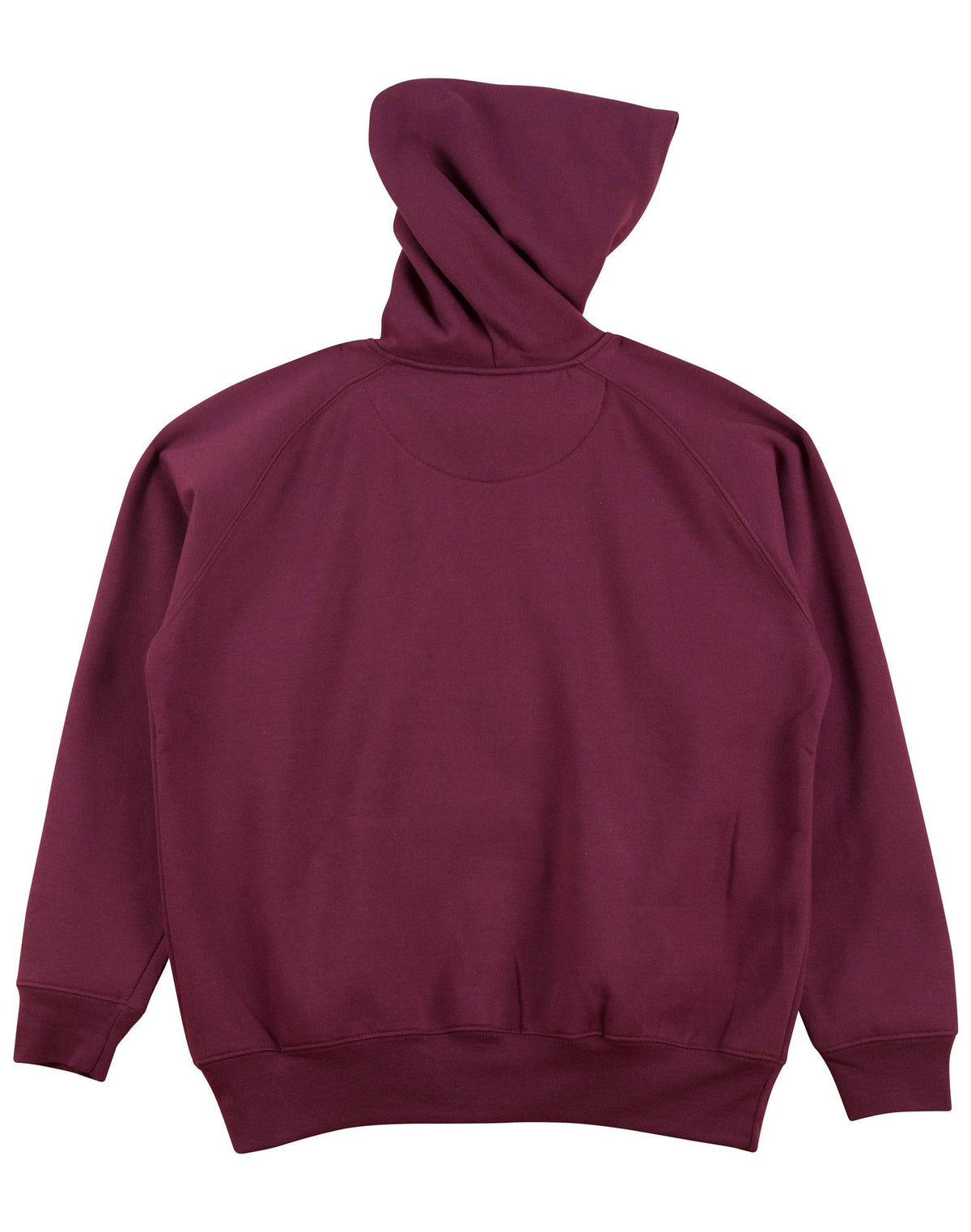 Warm Hug Kids' Fleece Hoodie - Maroon - Back