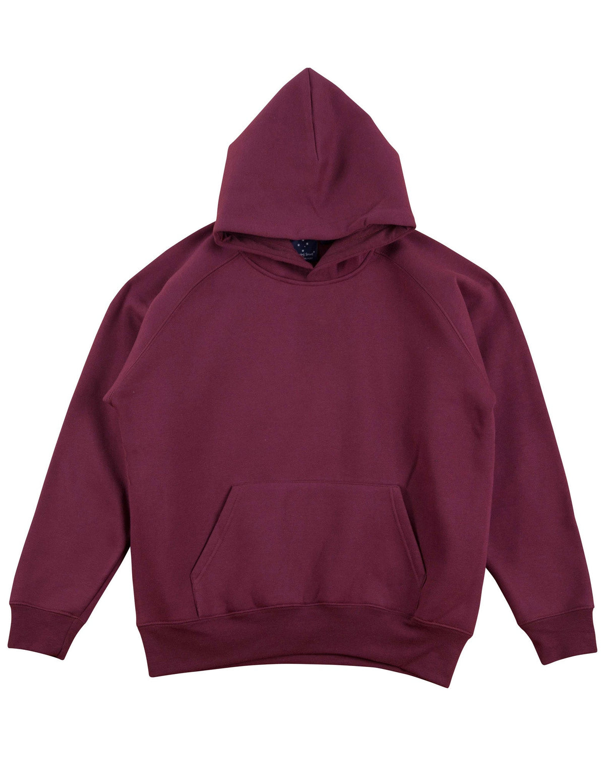 Warm Hug Kids' Fleece Hoodie - Maroon - Front