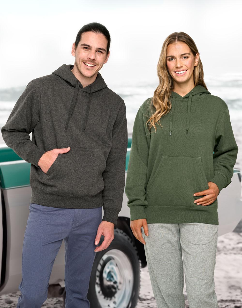 Winning Spirit Adult's Close Front  Contrast Fleecy Hoodie FL09