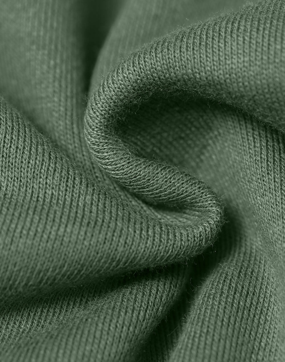 Passion Fleece Hoodie - Unisex - Army Green/Army Green - Fabric