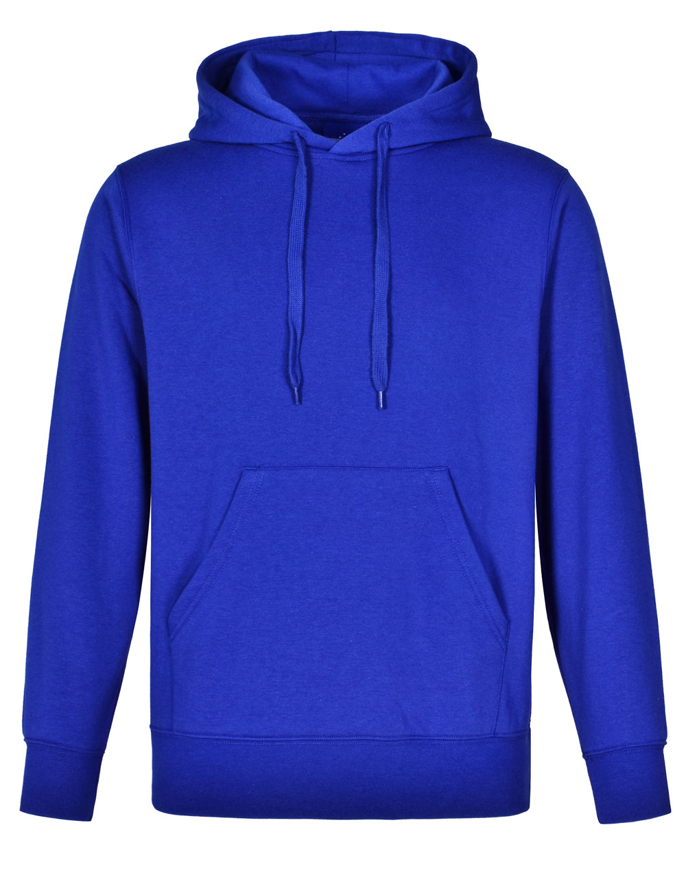 Adult's Close Front  Contrast Fleecy Hoodie - FL09 - Royal