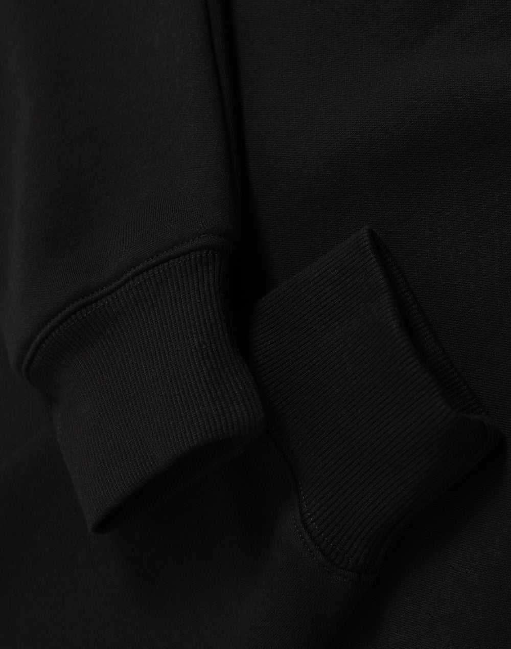 Unisex Premium Fleece Oversized Hoodie - Black - View