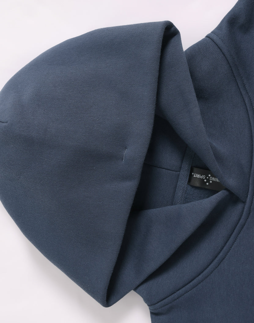 Unisex Premium Fleece Oversized Hoodie - Slate Blue - View