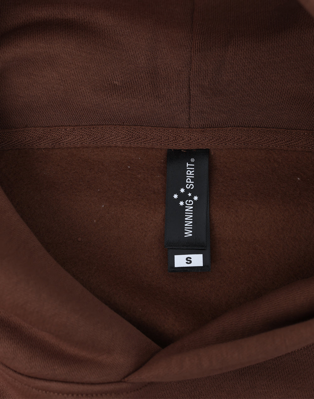 Unisex Premium Fleece Oversized Hoodie - Walnut - View